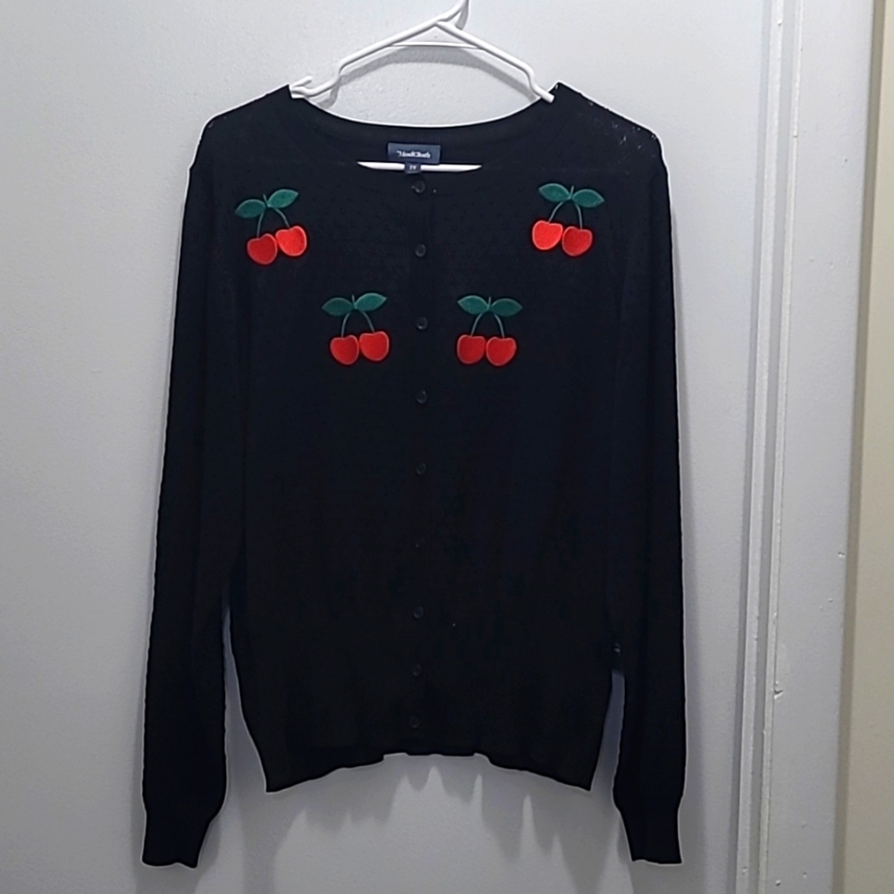 Modcloth Cherry Cardigan